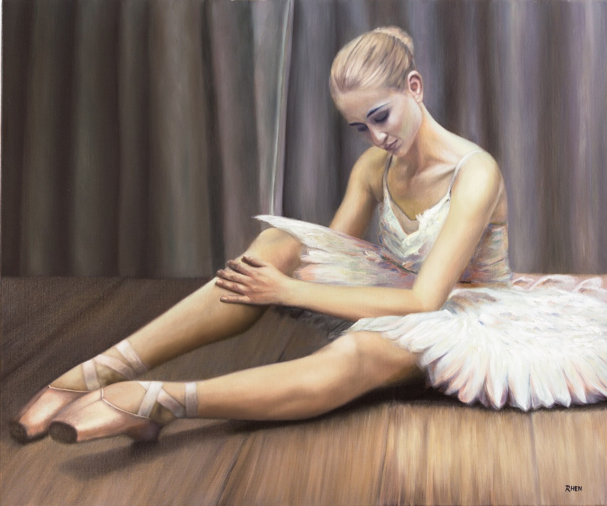 Ballerina, oil on canvas